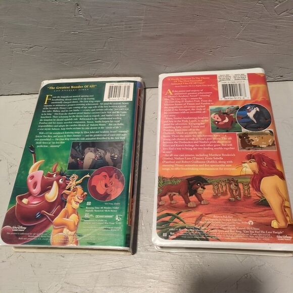 The Lion King I + II Simba's Pride Walt Disney Masterpiece VHS Clamshell Case - Picture 2 of 5